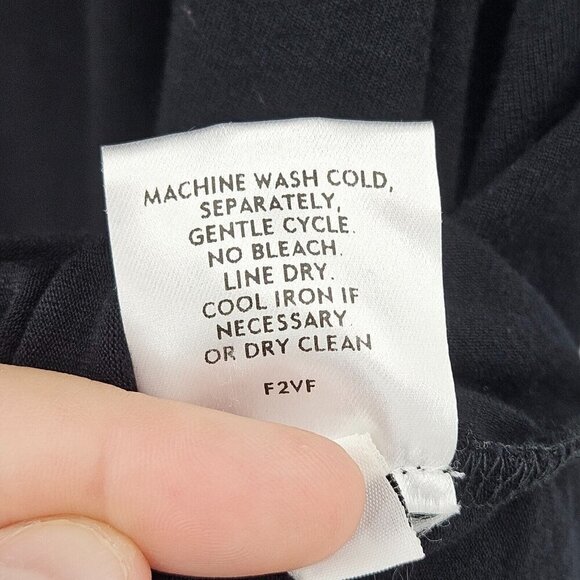 Eileen Fisher Jersey Knit Scoop Neck Tunic Top Black Women’s Size M Minimalist - Picture 7 of 9